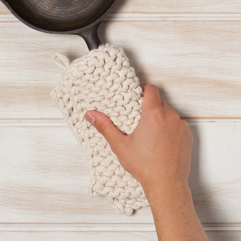 Heirloom - Natural Knit Potholder Home & Kitchen