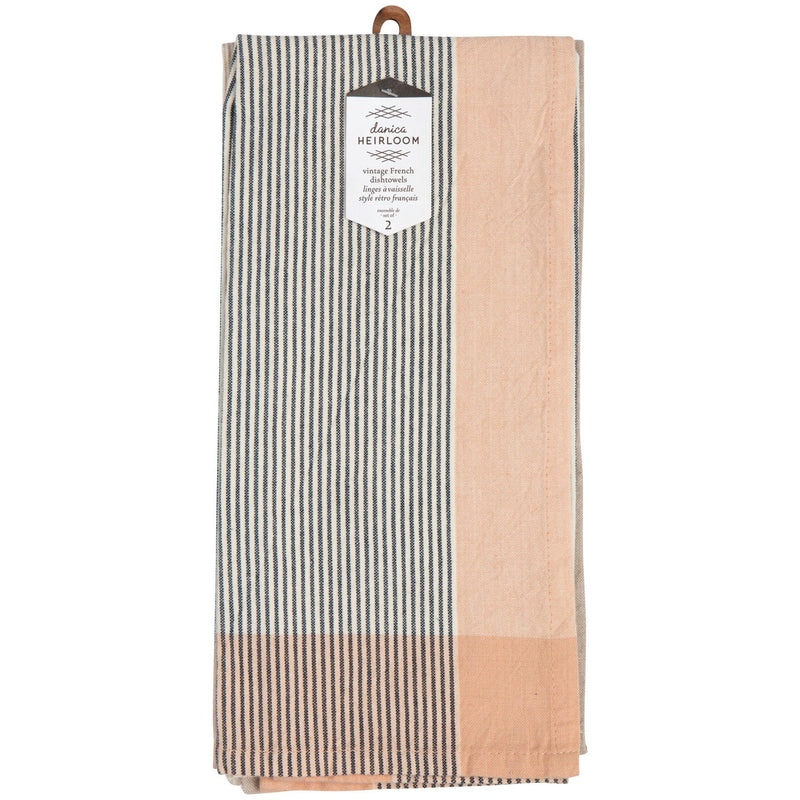 Heirloom - Nectar Array Stripe Dishtowel Set of 2 Home & Kitchen