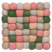 Heirloom - Nectar Wool Felt Ball Trivet Home & Kitchen