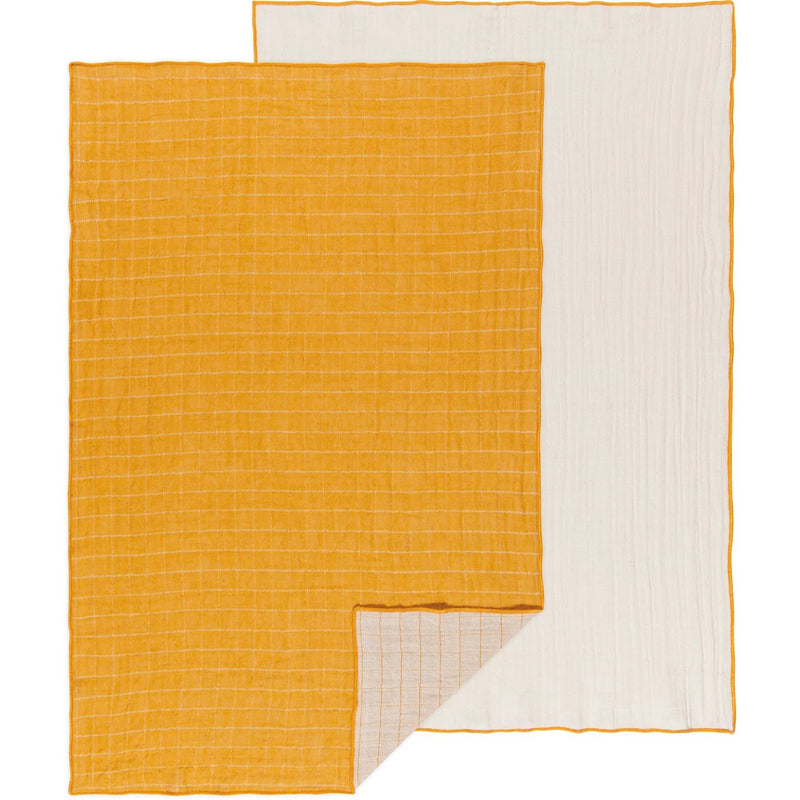 Heirloom - Ochre Double Weave Dishtowels Set of 2 Home & Kitchen