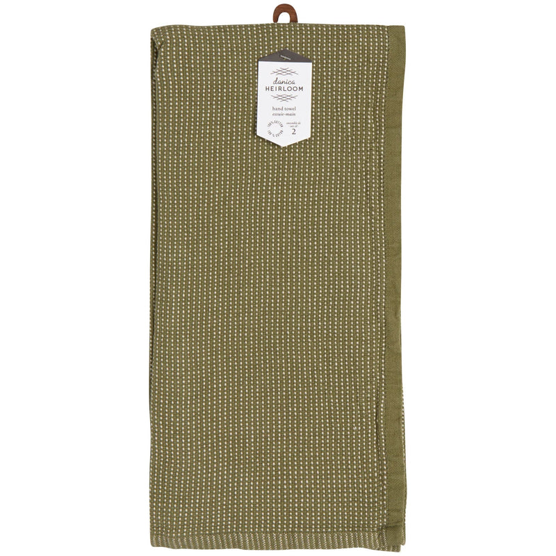 Heirloom - Olive Branch Dash Hand Towels Set of 2 Home & Kitchen