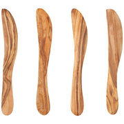 Heirloom - Olive Wood Spreaders Set of 4 Home & Kitchen