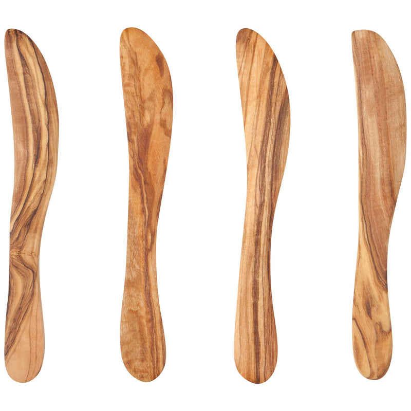 Heirloom - Olive Wood Spreaders Set of 4 Home & Kitchen