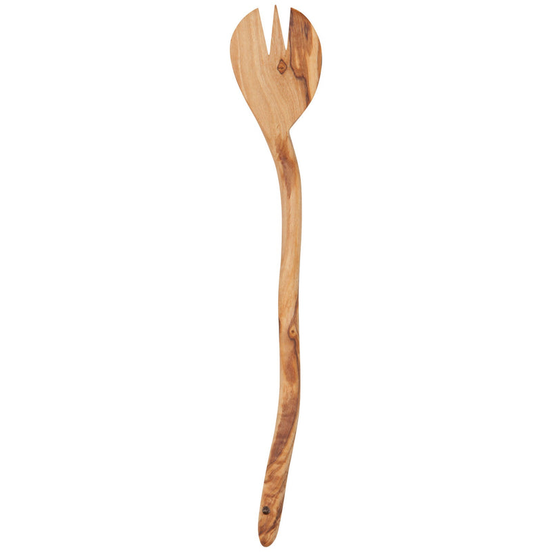 Heirloom - Olive Wood Wavy Salad Servers Set of 2 Home & Kitchen