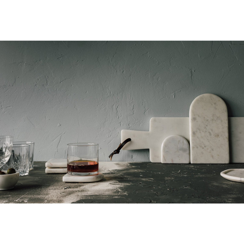Heirloom - Serving Board Marble Arch Wht | White Home & Kitchen