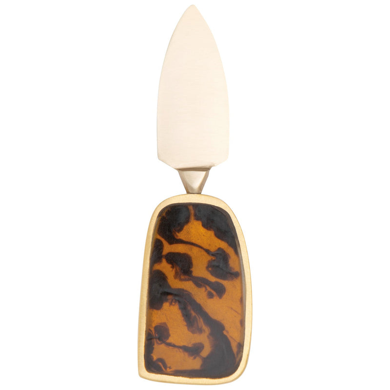 Heirloom - Set/3 Cheese Knives Tortoise Home & Kitchen