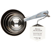 Heirloom - Set/4 Measuring Cup Silver Home & Kitchen