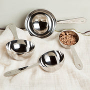 Heirloom - Set/4 Measuring Cup Silver Home & Kitchen