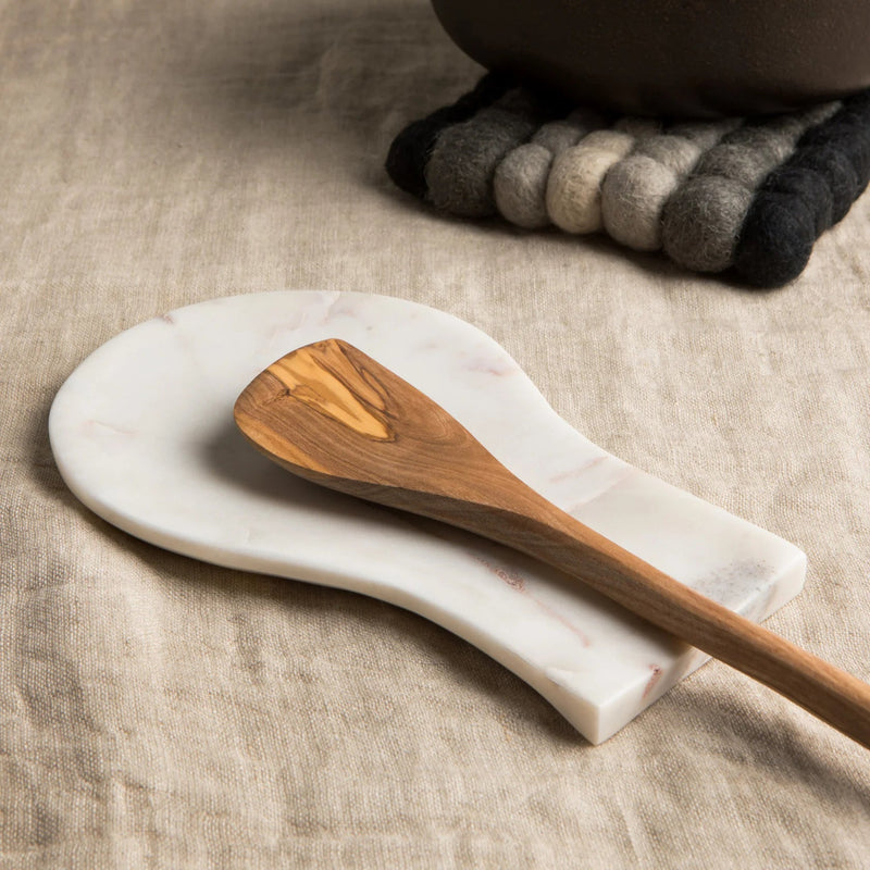 Heirloom - Spoon Rest Marble White Home & Kitchen