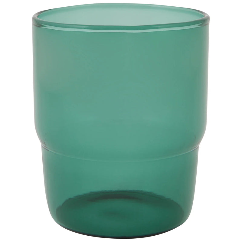 Heirloom - Stackable Drinking Glass 13 oz - Emerald Home & Kitchen