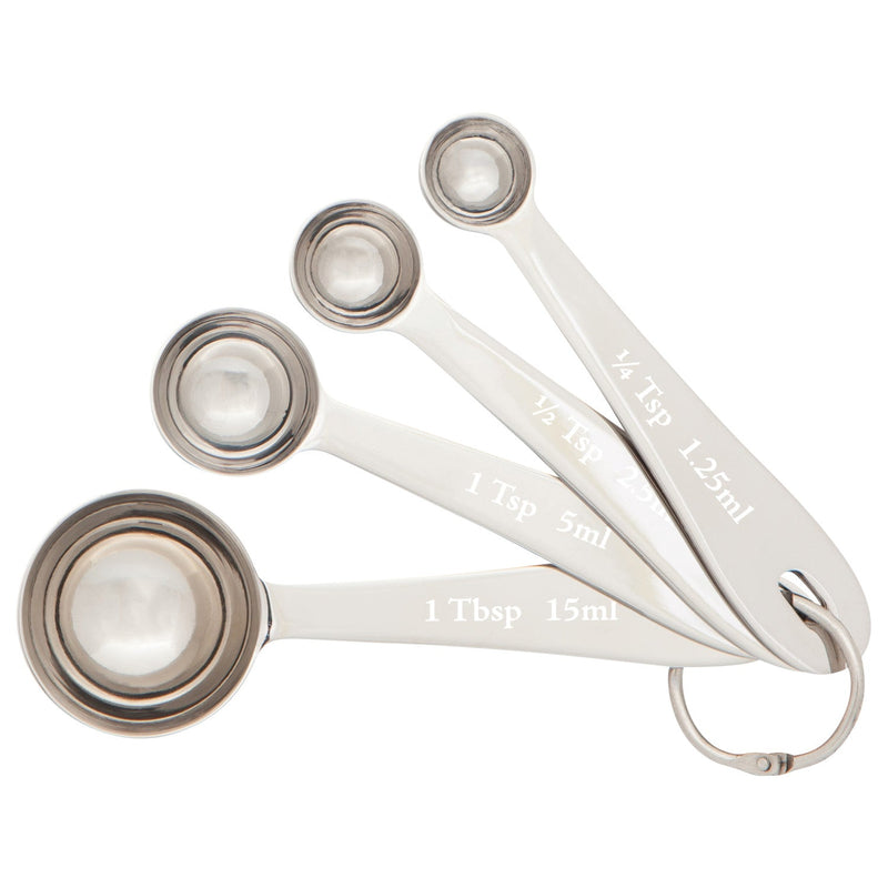 Heirloom - Stainless Steel Measuring Spoons Set of 4 Home & Kitchen