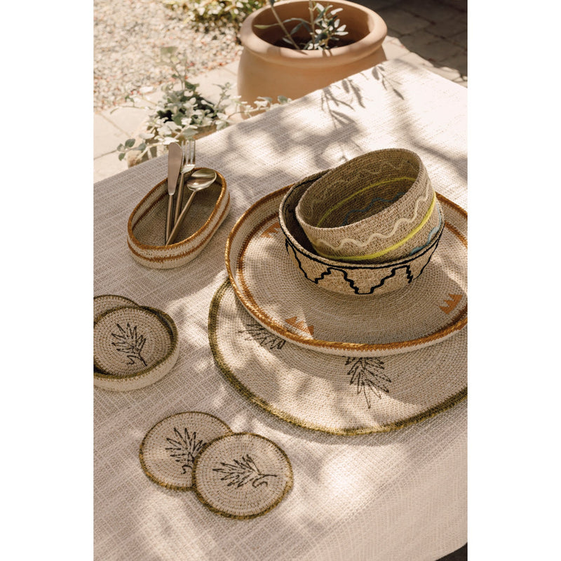 Heirloom - Sylvan Seagrass Coasters Set of 4 Home & Kitchen