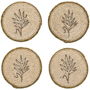 Heirloom - Sylvan Seagrass Coasters Set of 4 Home & Kitchen