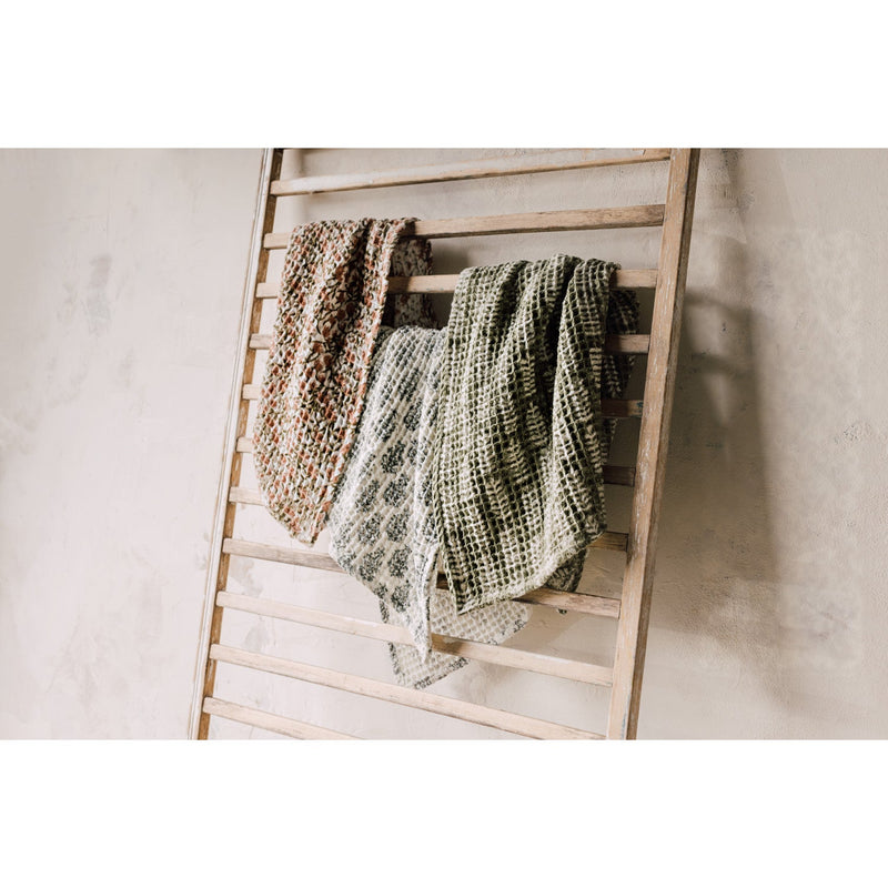 Heirloom - Thrive Block Print Waffle Dishtowel Home & Kitchen