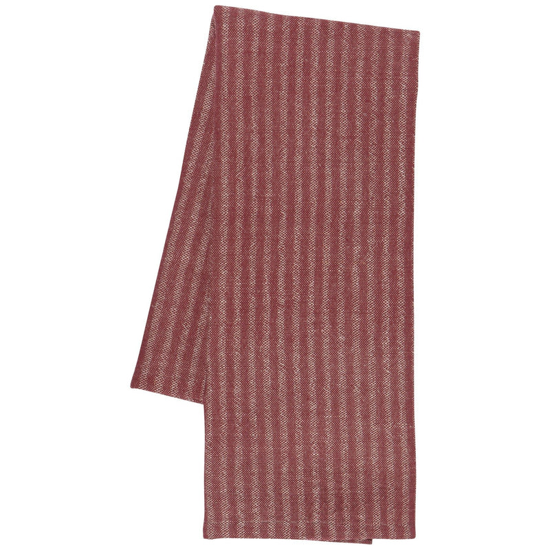 Heirloom - Wine Stripe Linen - Cotton Dishtowel Home & Kitchen