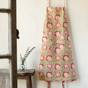 Heirloom - Zinnia Block Print Apron Home & Kitchen