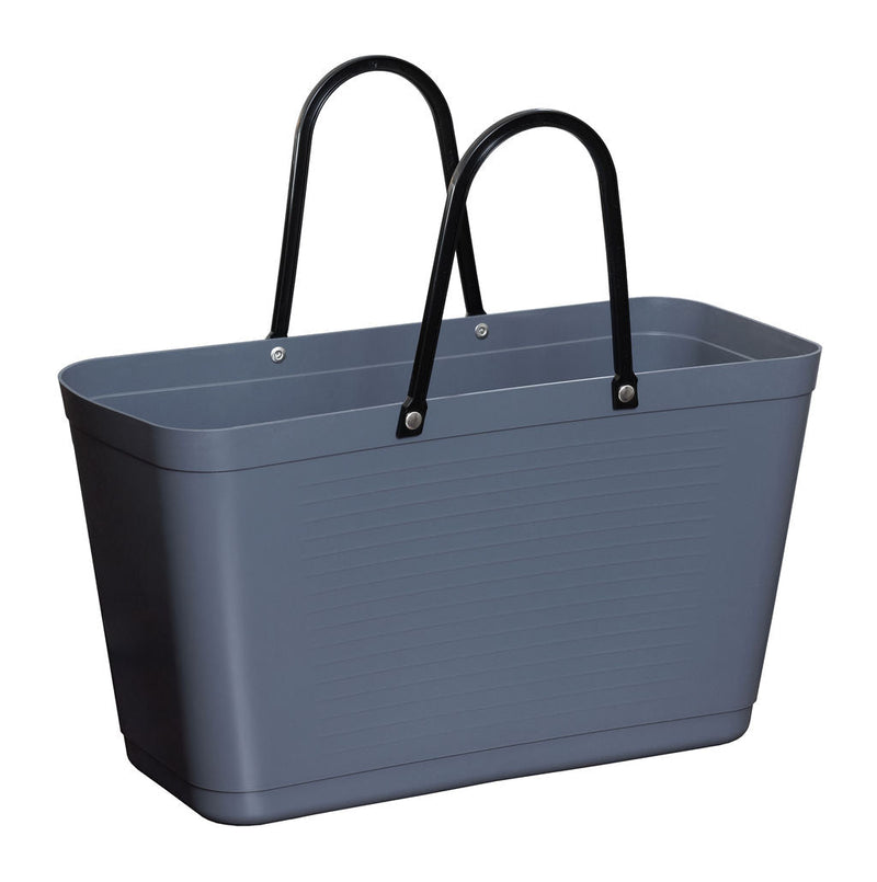 HINZA - Eco Bag Large Pigeon Blue Green Plastic