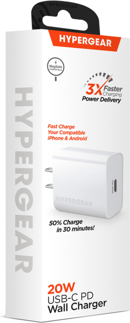 Hypergear - Wall Charger 20W USB - C MagSafe Compatible � White Electronics