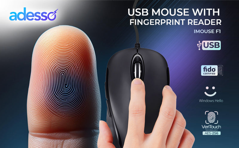 Adesso - Fingerprint Mouse