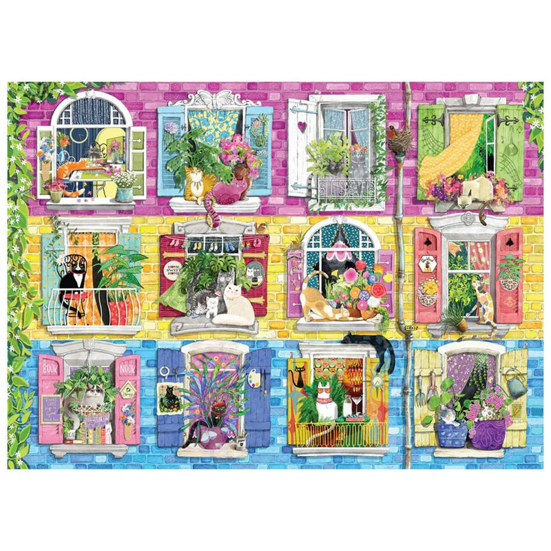 Cobble Hill - 500 Piece Jigsaw Puzzle - Living With Catitude