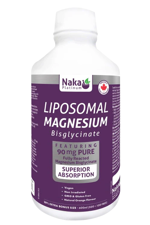 Naka - Platinum - Liposomal Mag Bisglycinate 250MG 600 mL