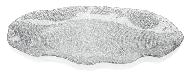 IVV - Folies - Oval tray in clear glass