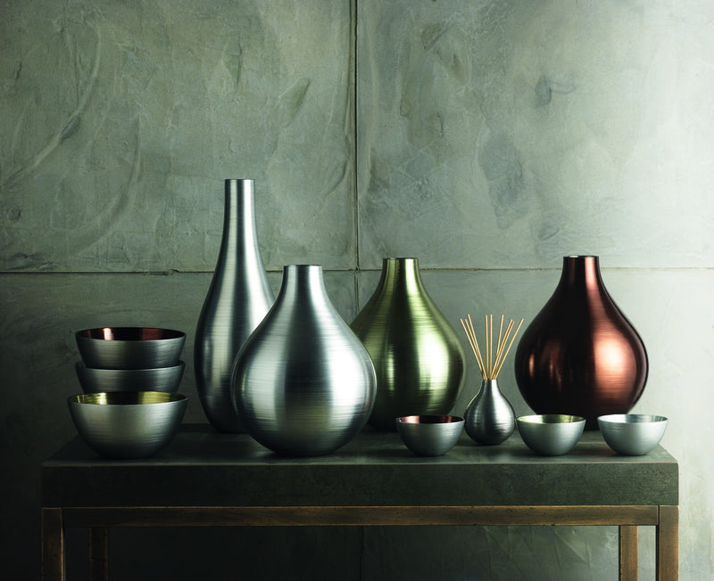 IVV - Bombay - Centerpiece in tobacco decorated glass