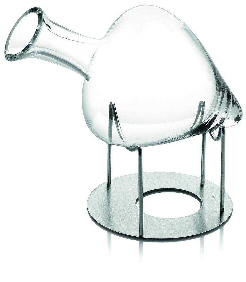 IVV - Cantico La Sposa - Decanter in clear glass with metal stand