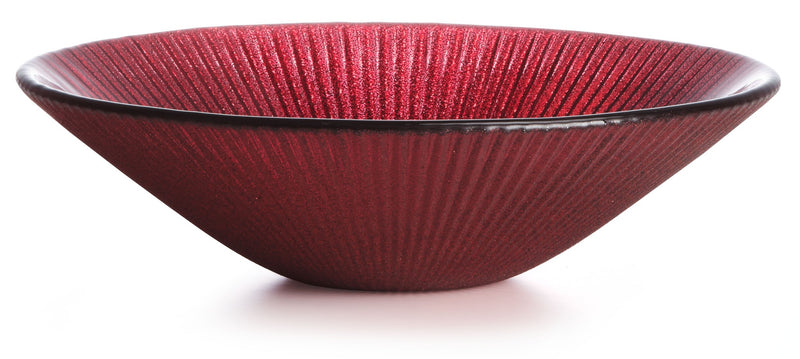IVV - Noel - Glass bowl red glitter decoration