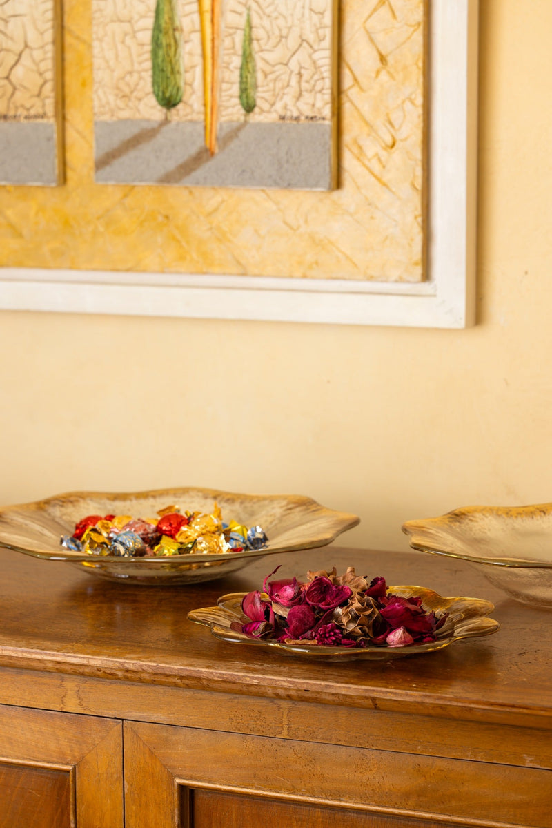 IVV - Aurum - Centerpiece in clear glass with gold decoration - image 2