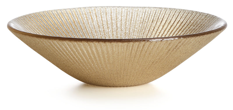 IVV - Noel - Glass bowl rose gold glitter decoration