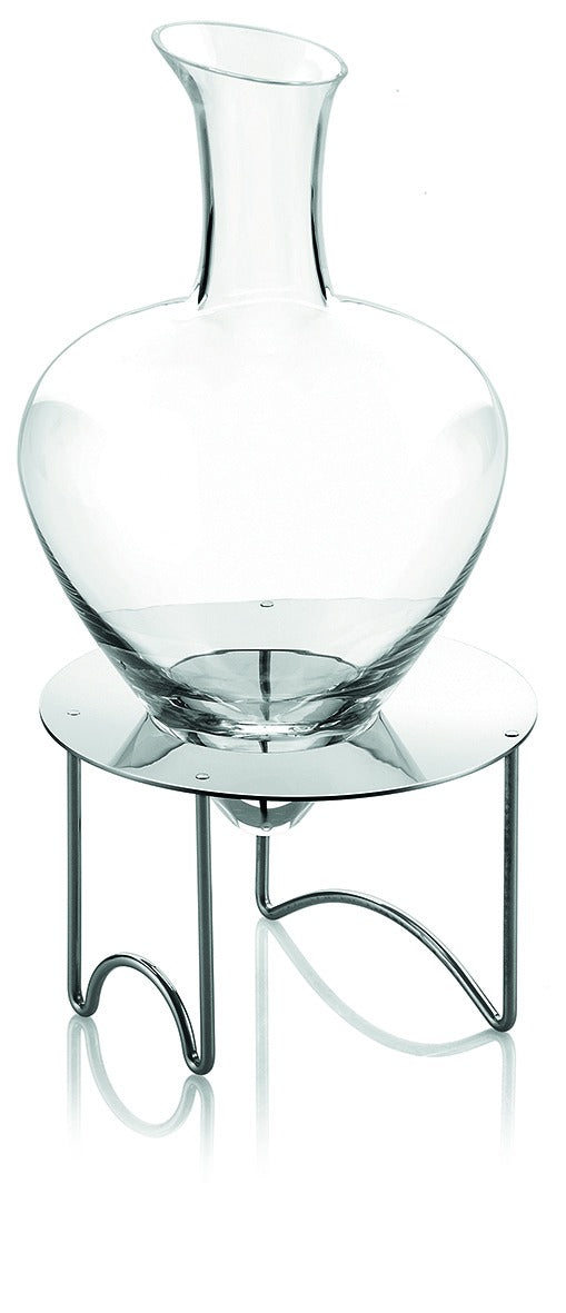 IVV - Cantico La Sposa - Decanter in clear glass with metal stand