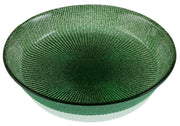 IVV - Noel - Glass fruit bowl pine green glitter decoration