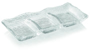 IVV - All In One - Rectangular relish tray I 3 sections in clear glass