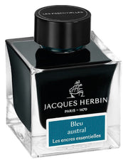 Jacques Herbin Essential Austral Blue writing ink – 50 mL bottle