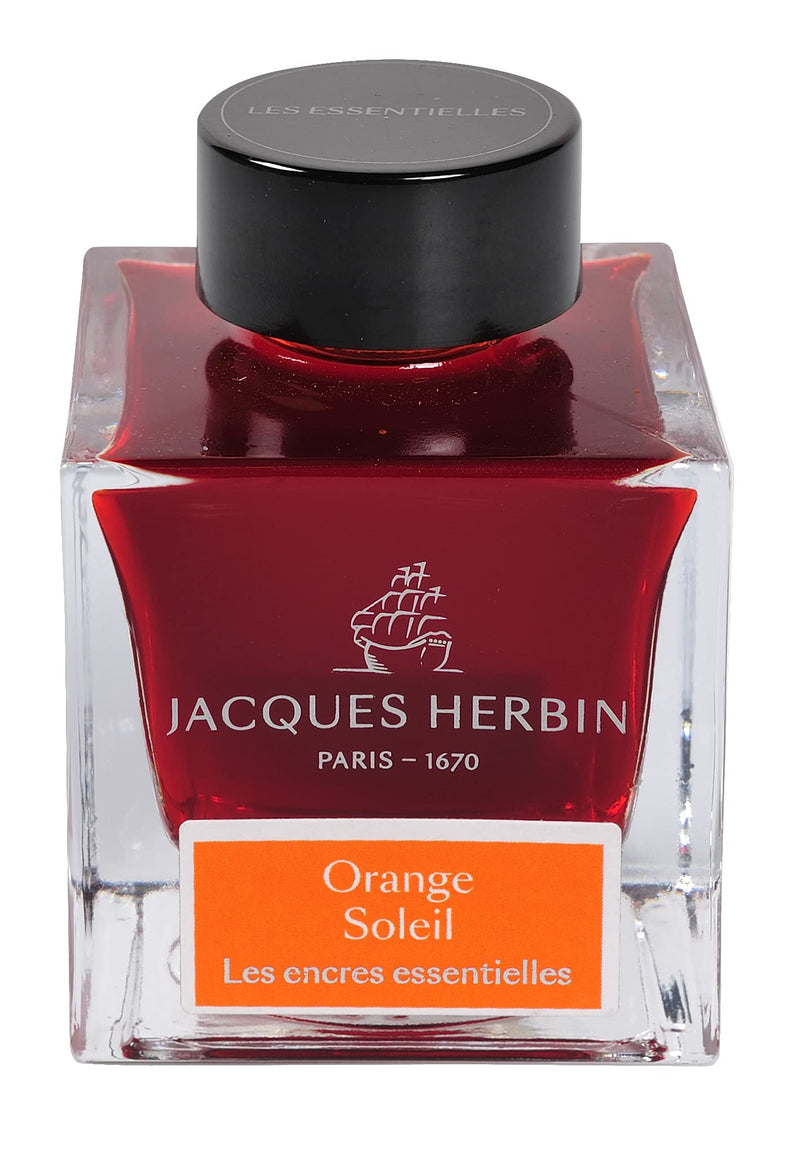 Jacques Herbin Essential Sun Orange writing ink – 50 mL bottle