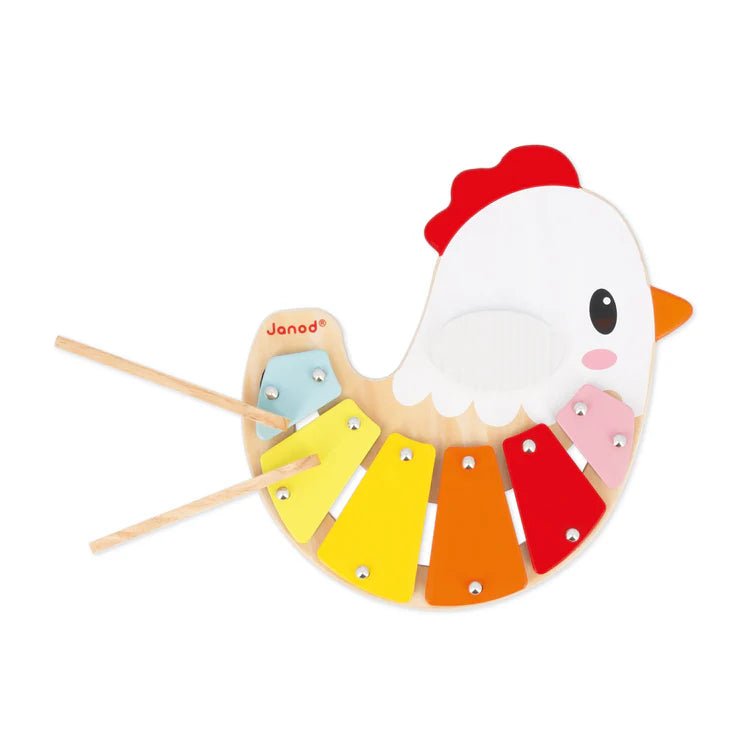 Janod - CHICKEN XYLOPHONE - THE FARM Toys & Games