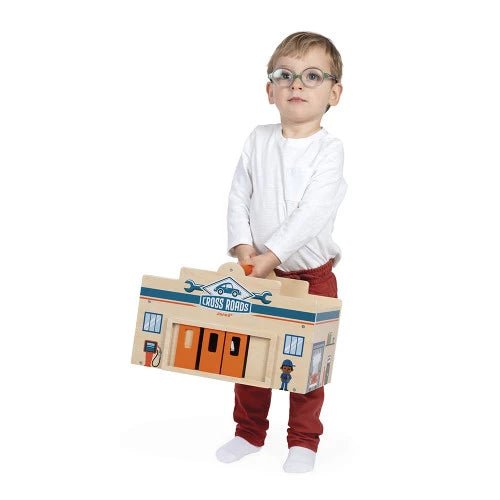 Janod - CROSS ROADS - CITY GARAGE Toys & Games