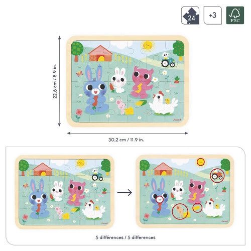 Janod - FARM PUZZLE Games & Toys