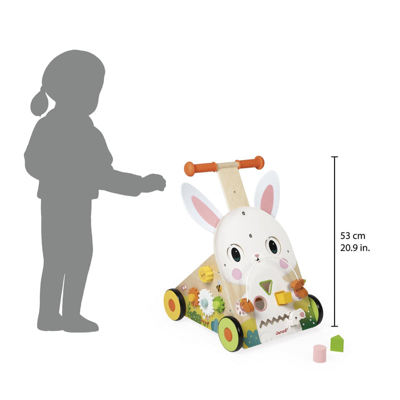 Janod - FARM: RABBIT BABY WALKER Toys & Games