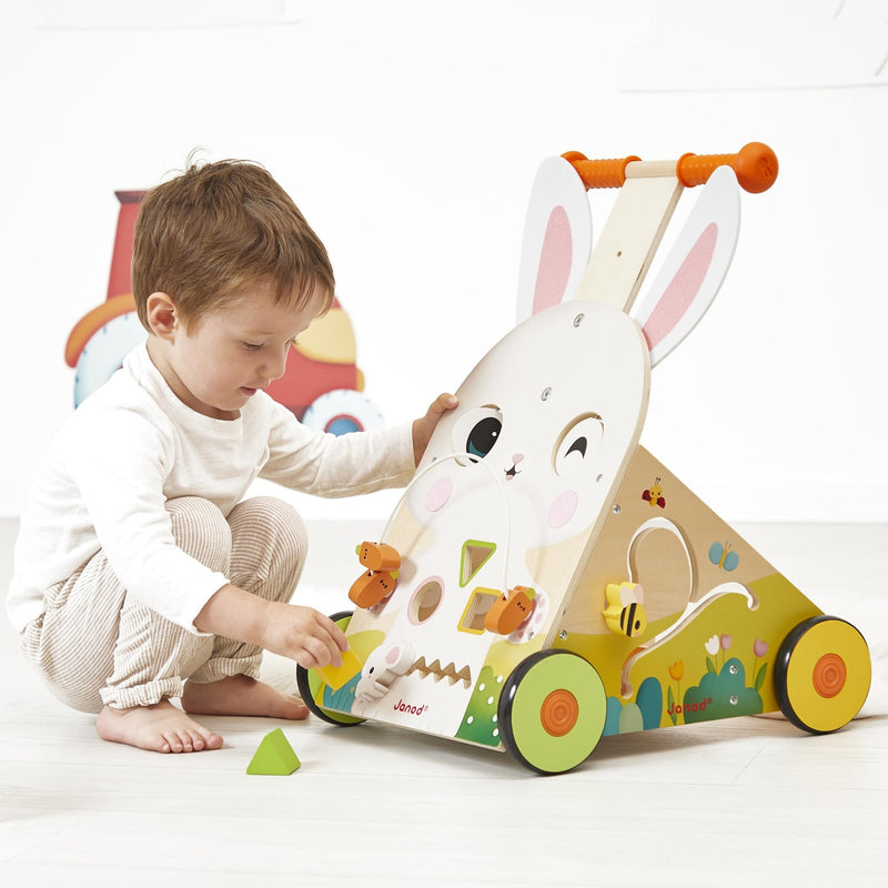 Janod - FARM: RABBIT BABY WALKER Toys & Games