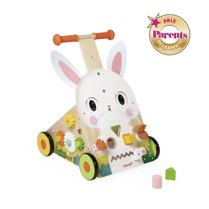 Janod - FARM: RABBIT BABY WALKER Toys & Games