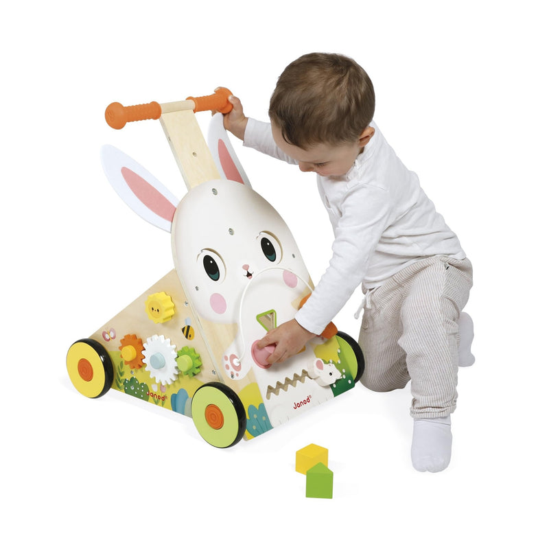 Janod - FARM: RABBIT BABY WALKER Toys & Games
