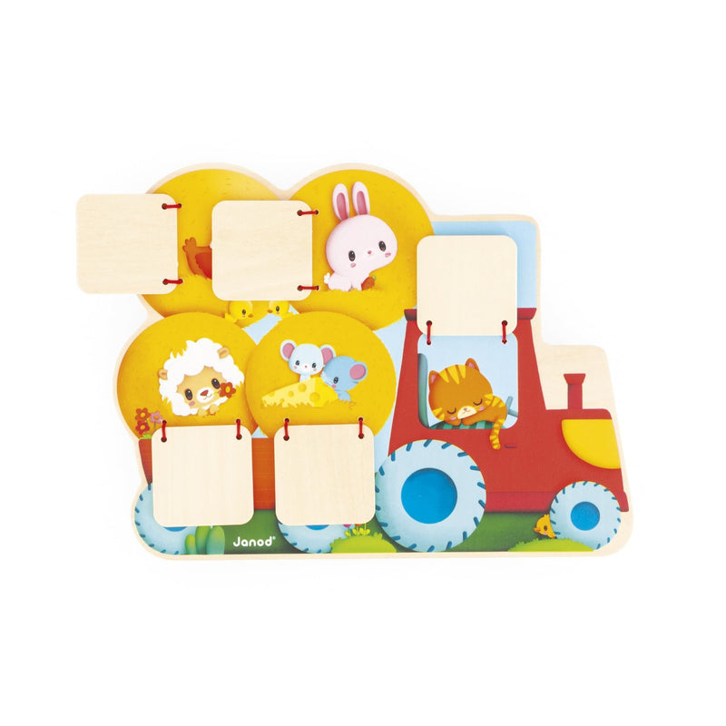 Janod - FARM: SEEK - AND - FIND TRACTOR Games & Toys