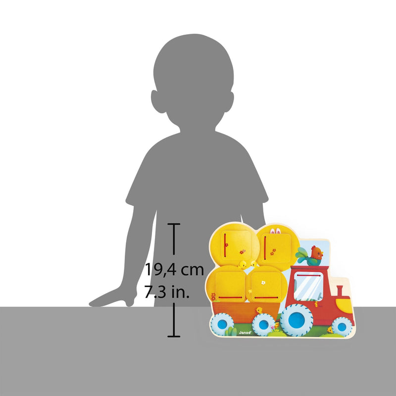 Janod - FARM: SEEK - AND - FIND TRACTOR Games & Toys