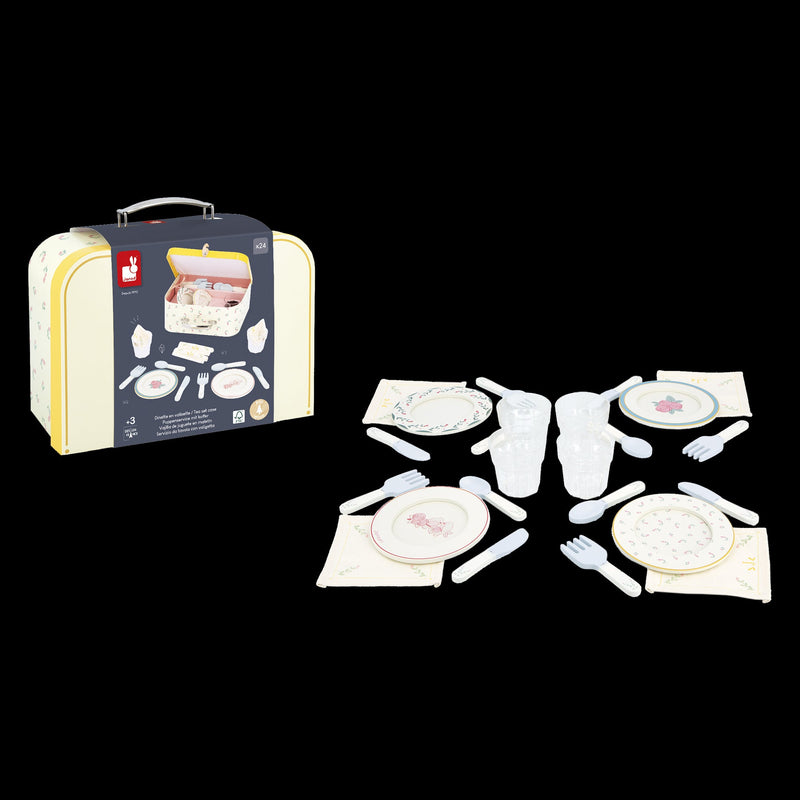 Janod - MAMIE SOLEIL: DINNER WARE SUITCASE Games & Toys