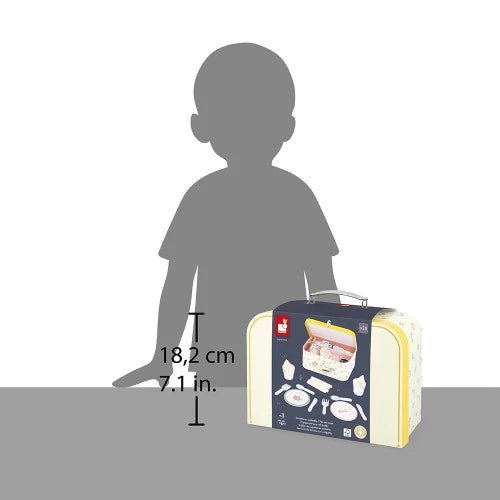 Janod - MAMIE SOLEIL: DINNER WARE SUITCASE Games & Toys