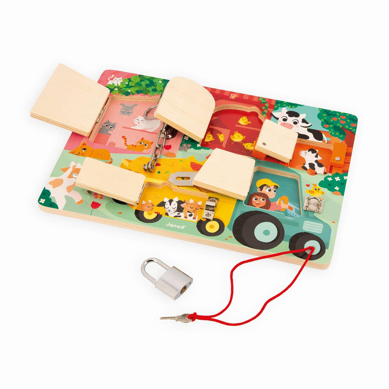 Janod - Padlocks Board - The Farm - Limolin 