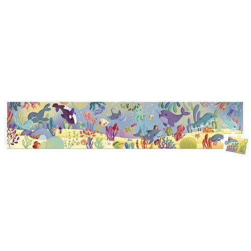 Janod - PZ36: PANORAMA - SEA ANIMAL PUZZLE Games & Toys