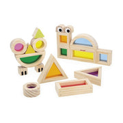 Janod - SENSORY: TRANSLUCENT BLOCKS Games & Toys